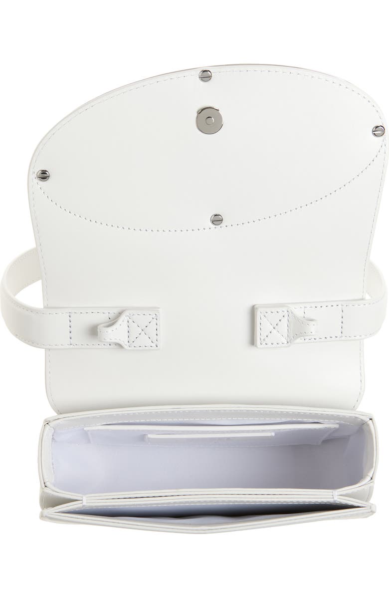 DIESEL<sup>®</sup> 1DR Logo Leather Shoulder Bag, Alternate, color, White