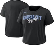 Nike Women's Nike Black Kansas City Royals Mod Cropped T-Shirt