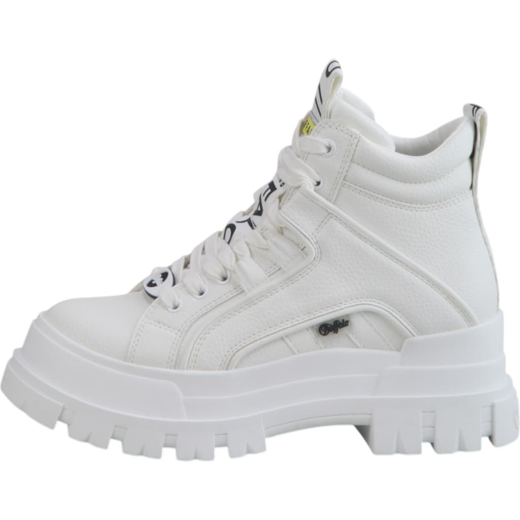 Buffalo Boots Aspha Nc Mid Flat Bootie In White