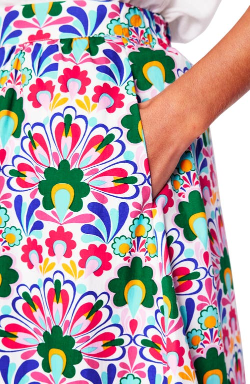 BODEN BODEN HATTIE POPLIN MIDI SKIRT 