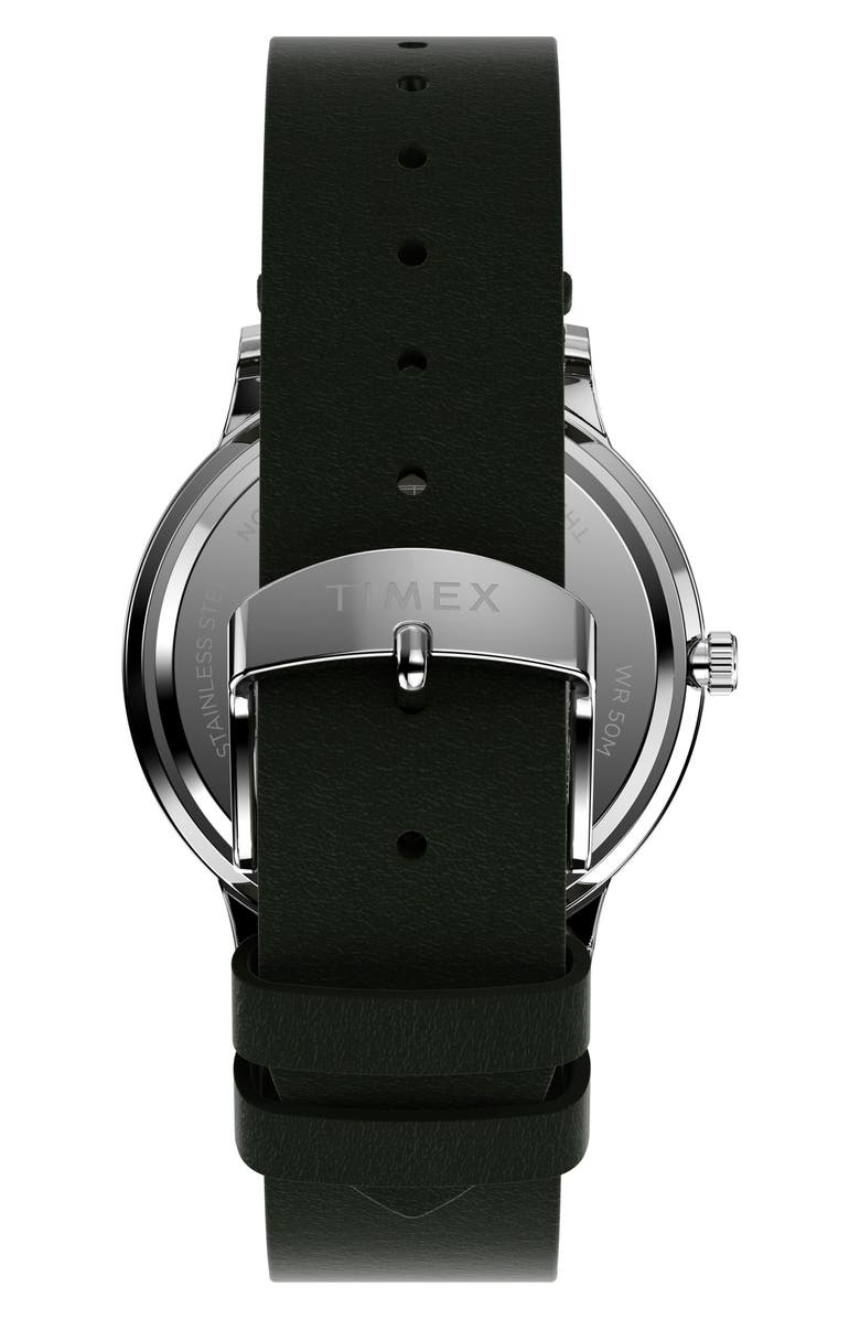 Timex<sup>®</sup> Waterbury Leather Strap Watch, 40mm, Alternate, color, 