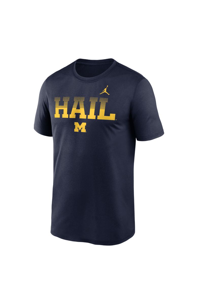 Jordan Brand Men's Jordan Brand Navy Michigan Wolverines Primetime Legend Kinetic Mantra Dri-FIT T-Shirt, Alternate, color, Navy