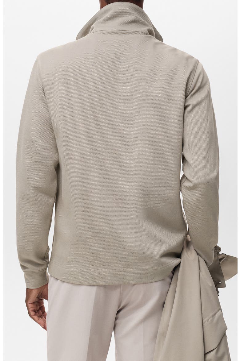 Thermoregulated Regular Fit Quarter Zip Sweater, Alternate, color, LIGHT/ PASTEL GREY