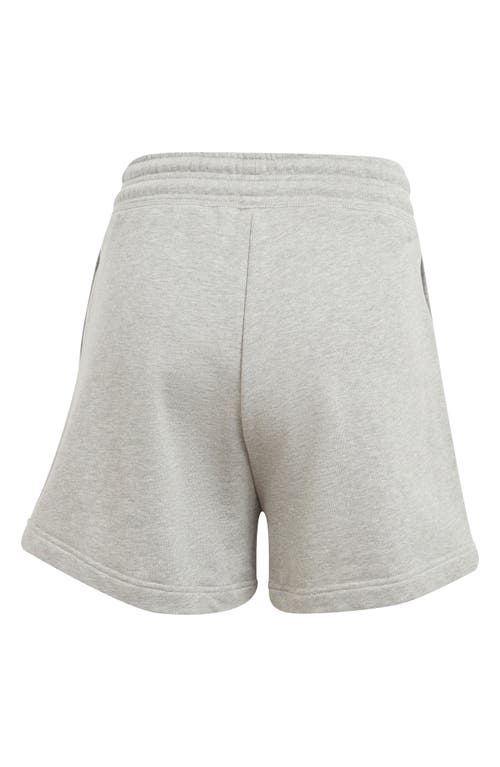 Adidas By Stella Mccartney Truecasuals Organic Cotton Drawstring Sweat Shorts In Gray