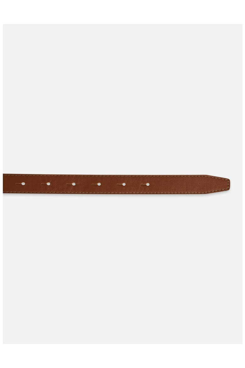 The Sculptural Leather Belt, Alternate, color, COGNAC