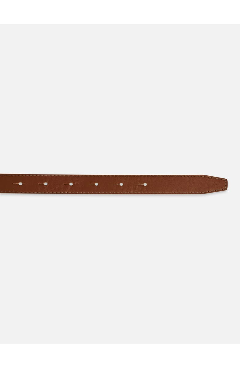 FRAME The Sculptural Leather Belt, Alternate, color, Cognac
