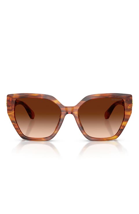 56mm Gradient Irregular Sunglasses