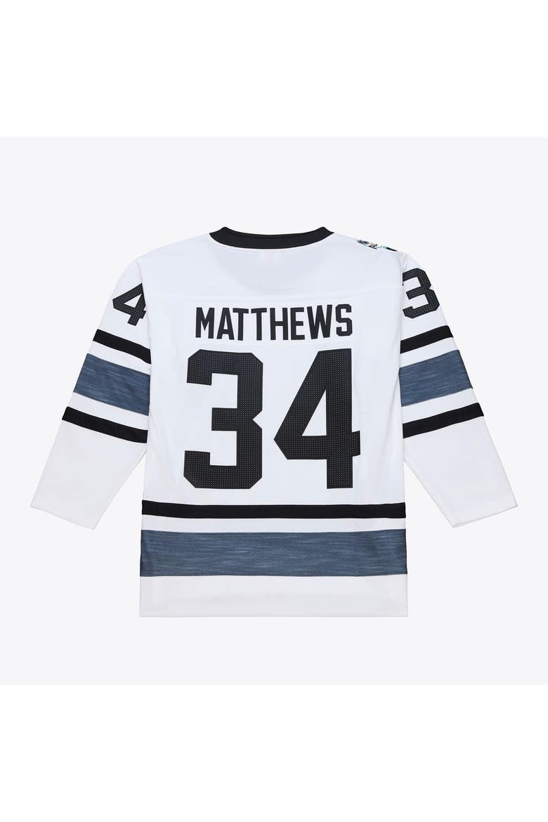 Men's Mitchell & Ness Auston Matthews White 2019 All-Star Game Power Play Jersey, Alternate, color, White