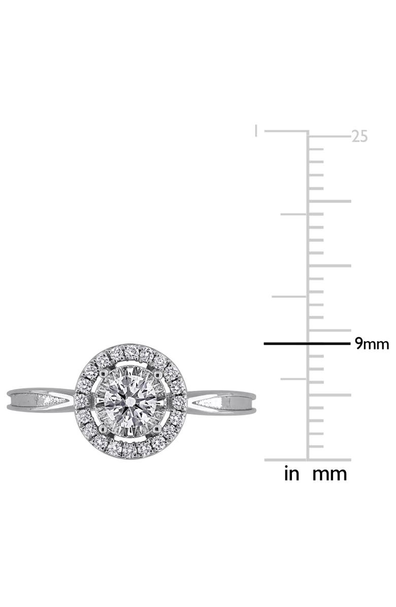 Julianna B. Lab-Grown Diamond Double Halo Ring 18k, Alternate, color, White Gold