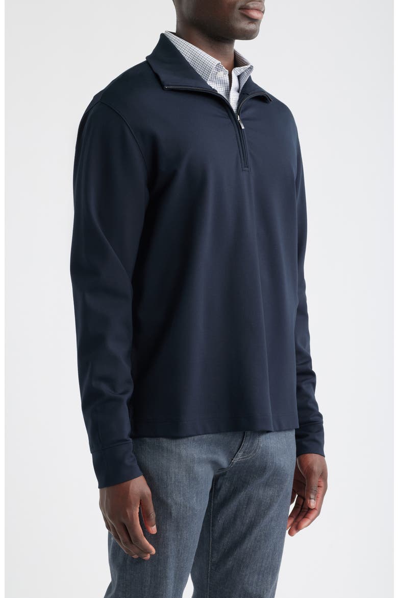 Travel Luxe Quarter Zip Pullover, Alternate, color, BLACK ROCK