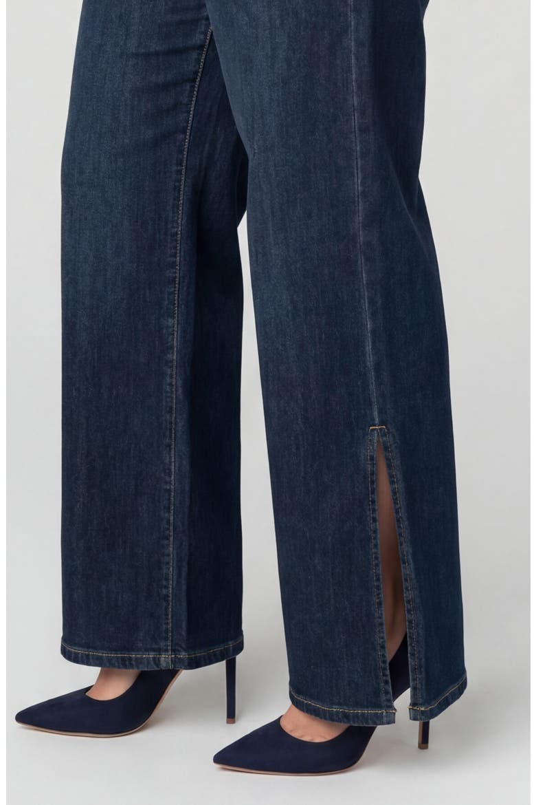 Weekender Side Slit Wide Leg Jeans, Alternate, color, DUSKFALL