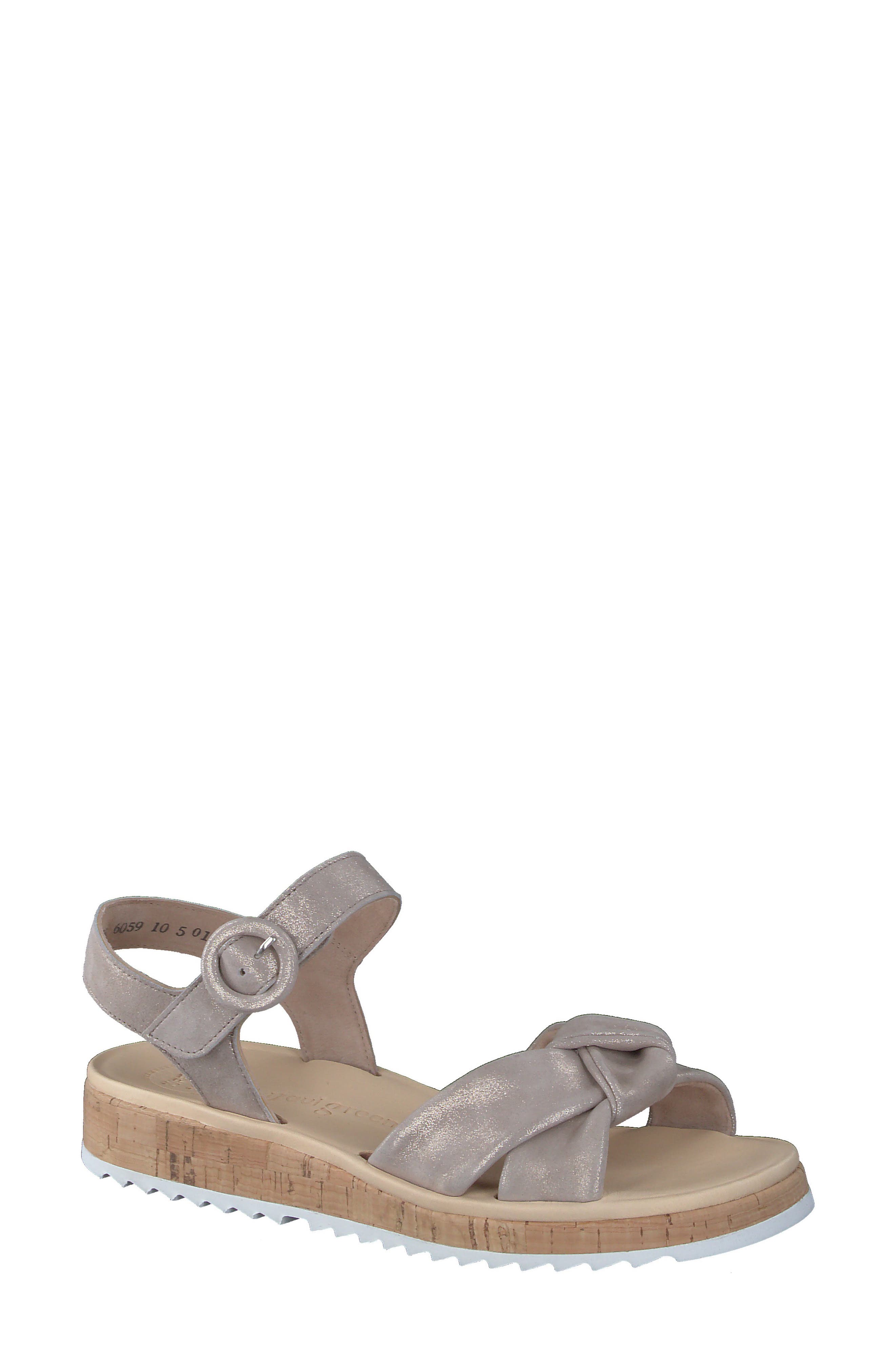 Tuscan Sandal, Main, color, CACHEMIRE METALLIC SUEDE