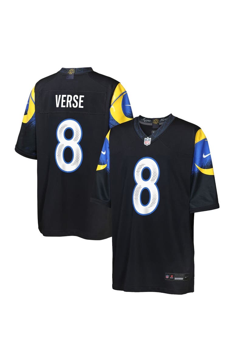 Nike Youth Nike Jared Verse Midnight Blue Los Angeles Rams 2025 Rivalries Collection Game Jersey, Main, color,