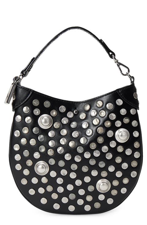 Polo ID Studded Leather Top Handle Bag
