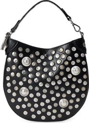 Polo Ralph Lauren Polo ID Studded Leather Top Handle Bag