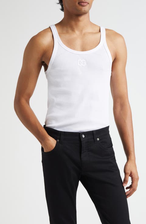 Embroidered Logo Rib Tank