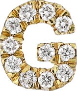 Bony Levy Icon Diamond Initial Single Stud Earring