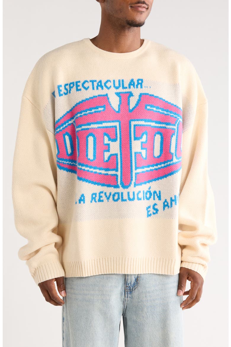 Espectacular Knit Sweater, Main, color, CREAM