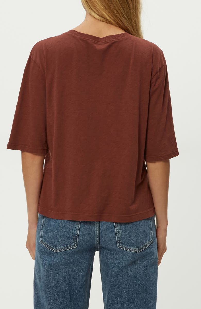 Michael Stars Reid Oversize Supima<sup>®</sup> Cotton Slub T-Shirt, Alternate, color, Espresso