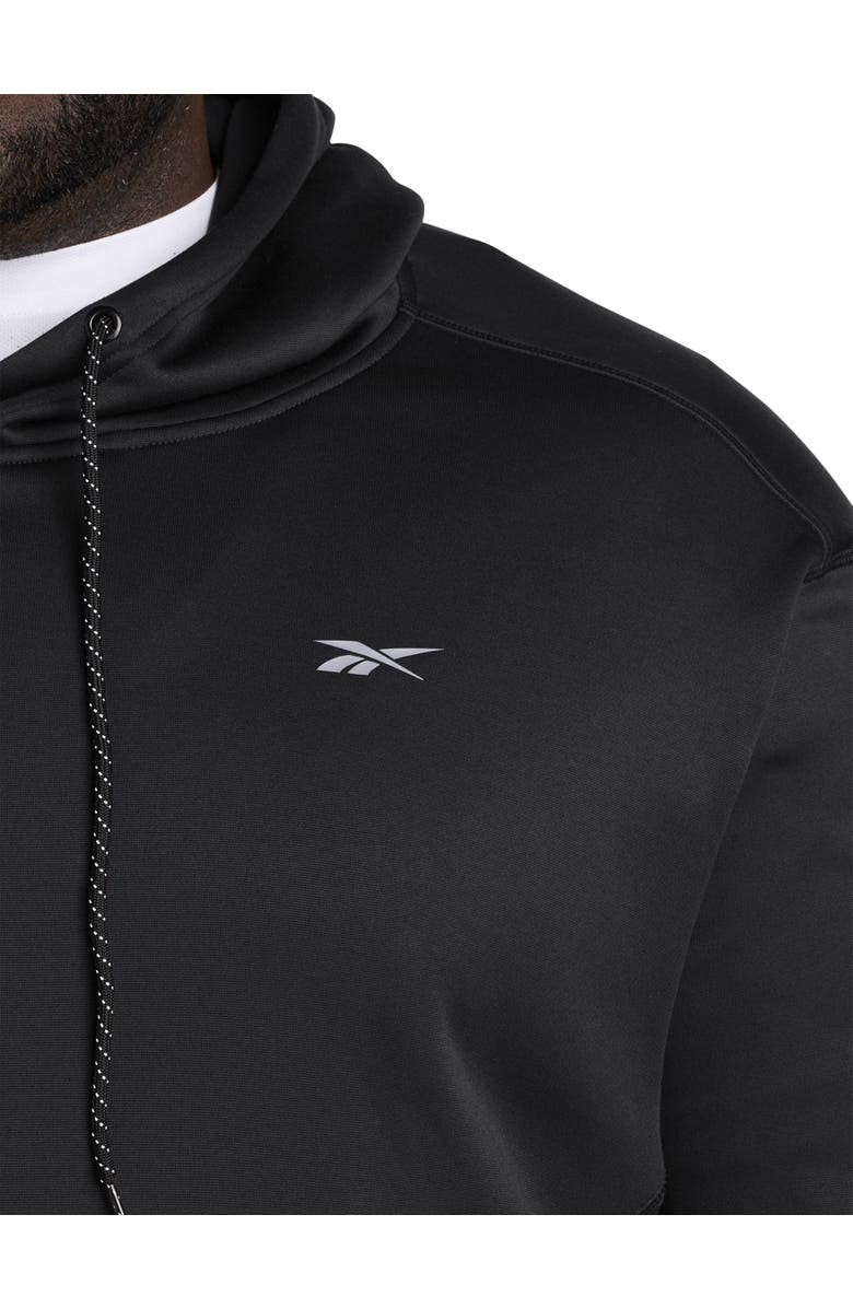 Reebok Big & Tall Performance Fleece Pullover Hoodie, Alternate, color, Black