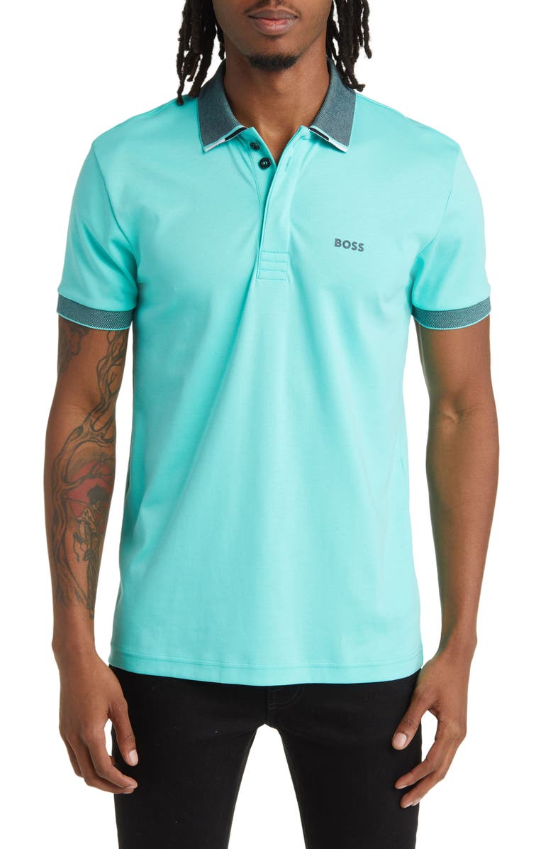 BOSS Paddy Tipped Polo, Main, color, 