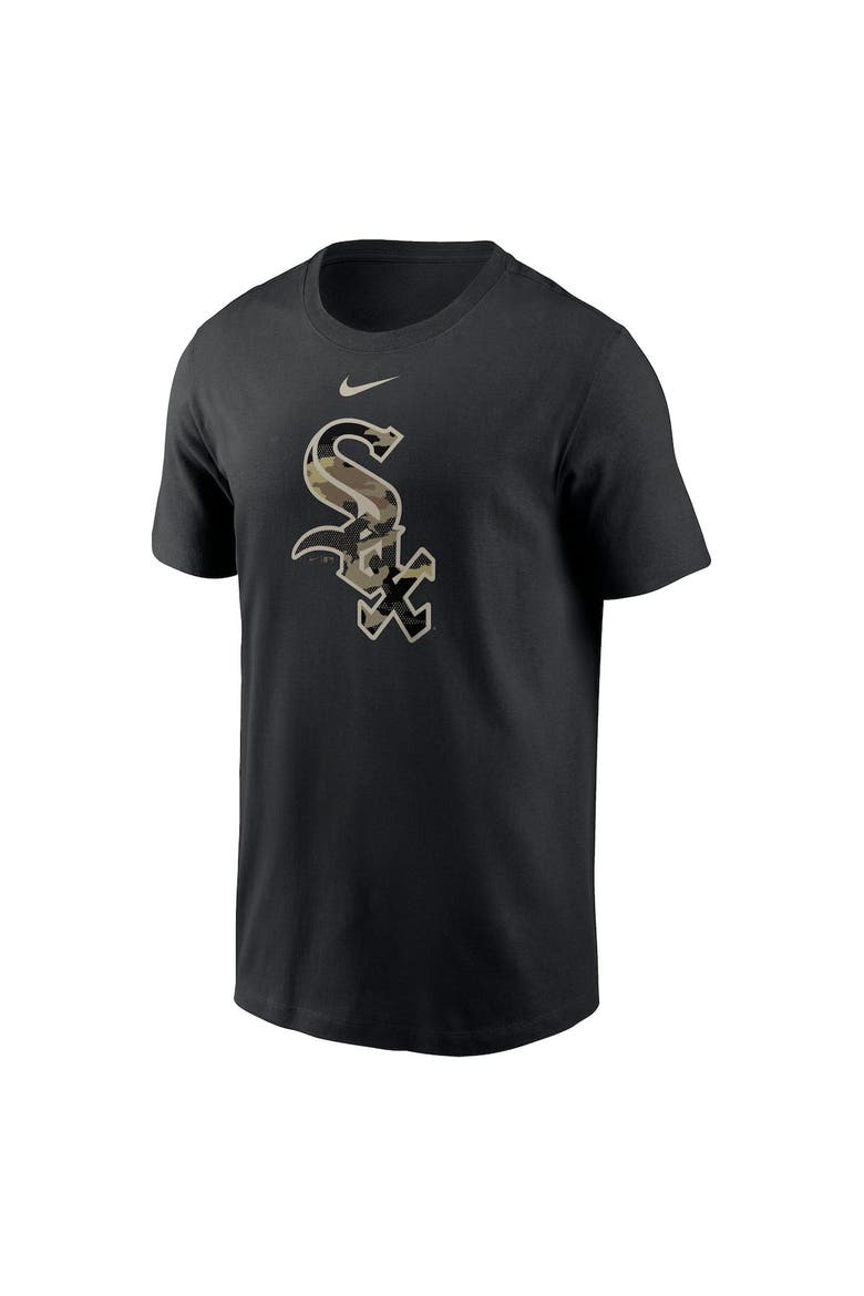 Men's Nike Black Chicago White Sox Team Camo Logo T-Shirt, Alternate, color, Black