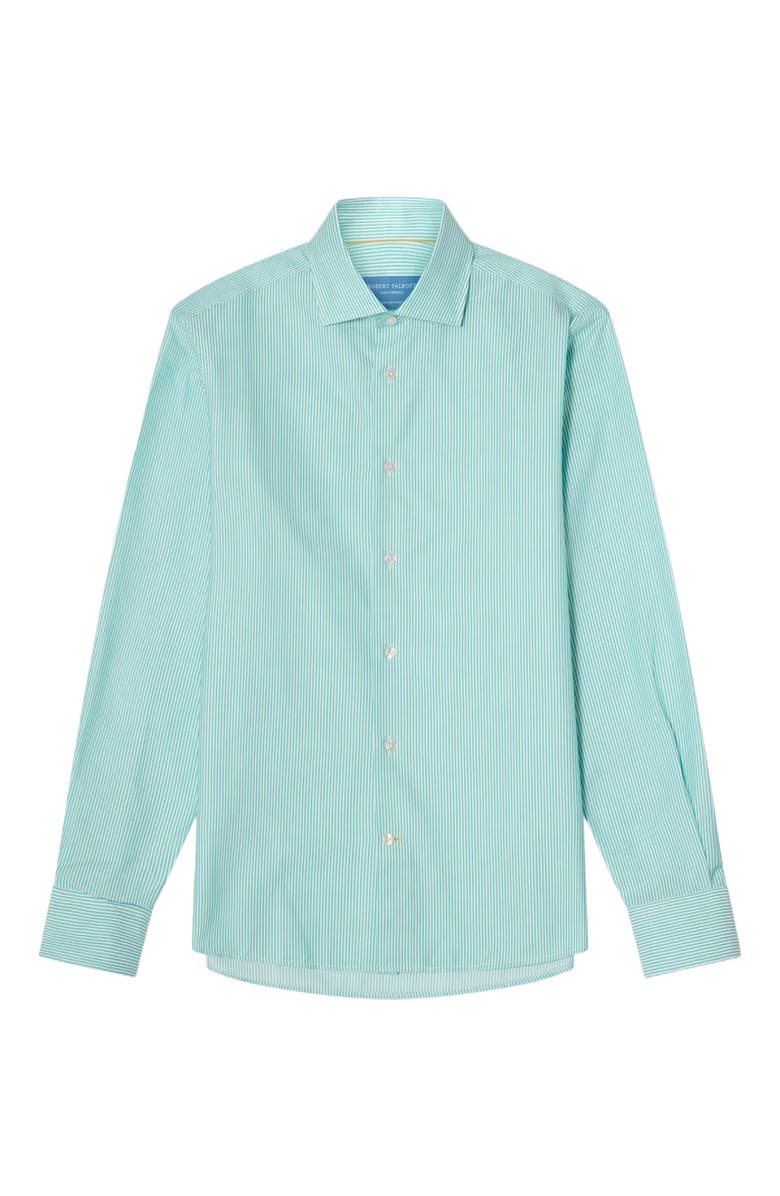 Robert Talbott Reynolds Dobby Stripe Shirt in Contemporary Fit, Alternate, color, Green