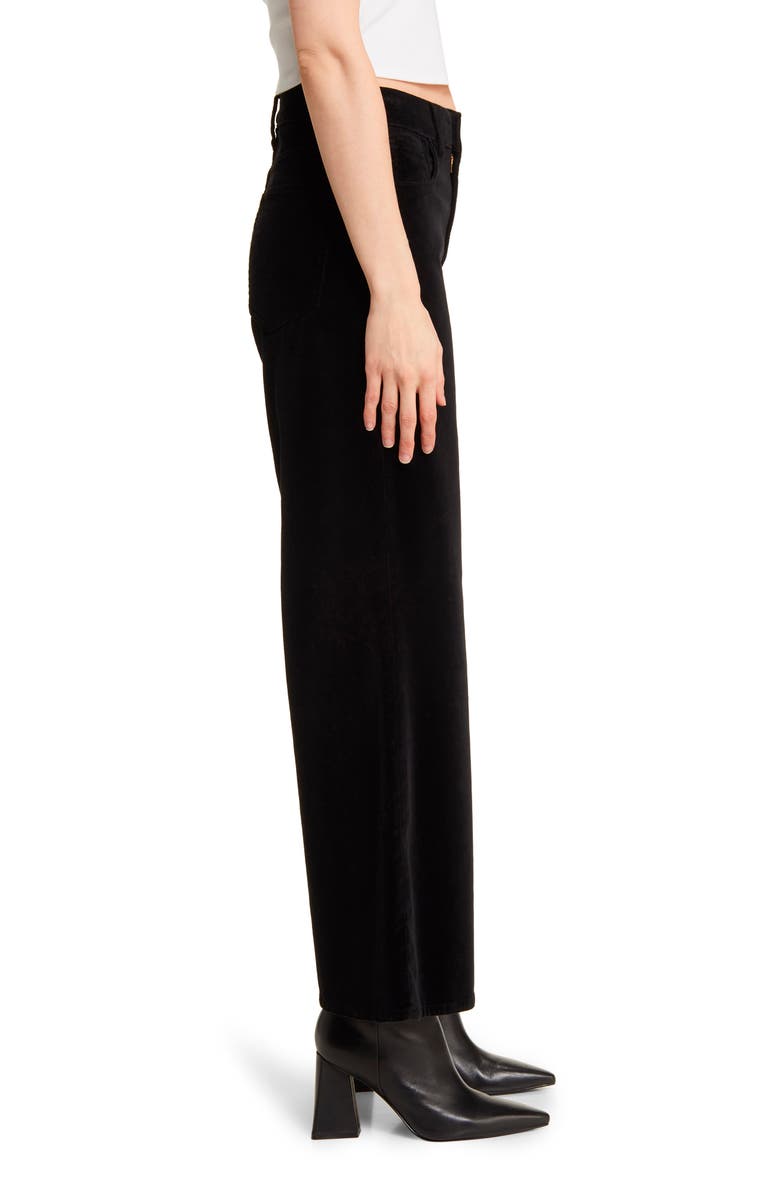 FRAME Le Palazzo Stretch Velveteen Crop Pants, Alternate, color, 