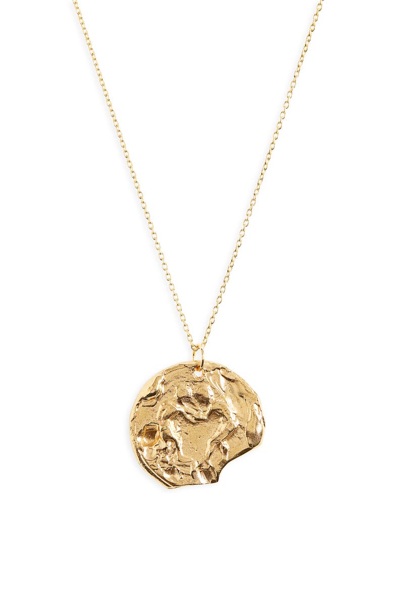 The Kindred Soul Medallion Necklace, Main, color, GOLD