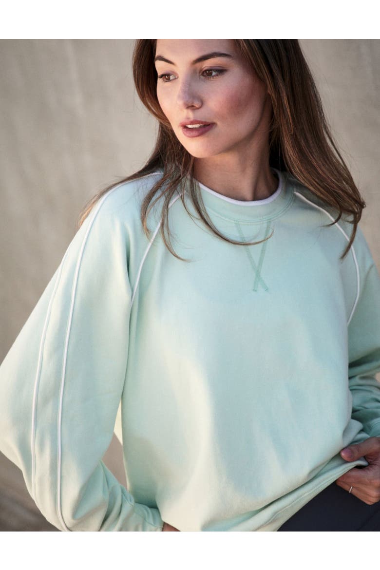 Pacer Crew Sweatshirt, Alternate, color, Seafoam