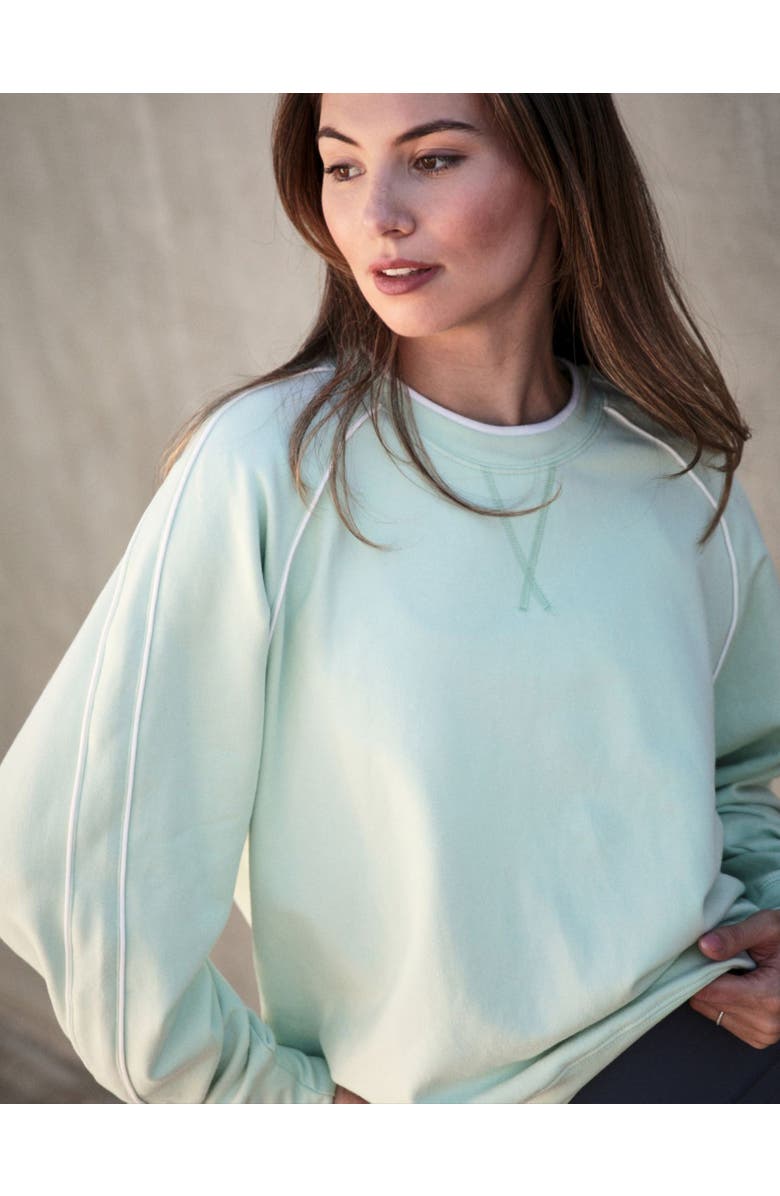 GLYDER Pacer Crew Sweatshirt, Alternate, color, Seafoam
