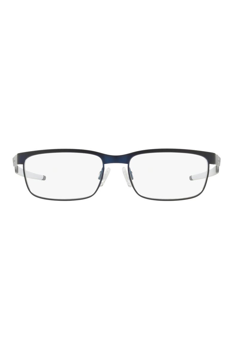 Kids' Steel Plate™ XS 48mm Rectangular Optical Glasses, Main, color, BLACK