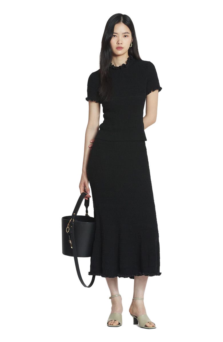 Lanvin COTTON MIDI SKIRT, Main, color, 
