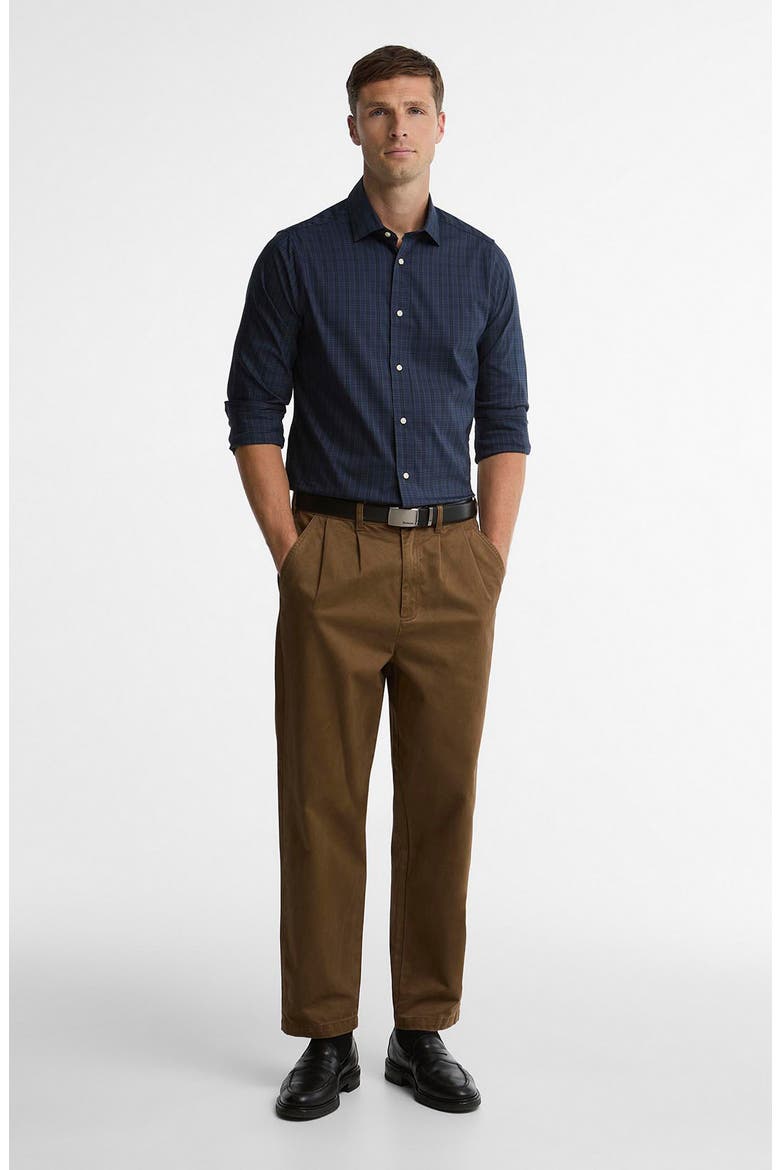 Harleton Tailored Fit Tartan Shirt, Alternate, color, MIDNIGHT LOCH