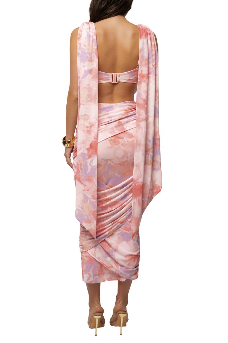 Divine Drape Mesh Skirt Set, Alternate, color, Pink Bloom