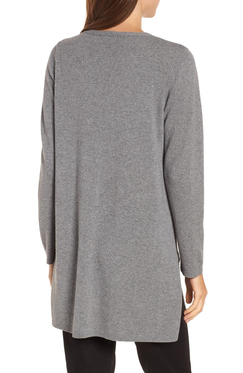 Eileen Fisher V-Neck Cashmere & Wool Tunic, Alternate, color,