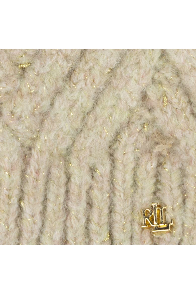 shine herringbone knit hat, Alternate, color, light camel