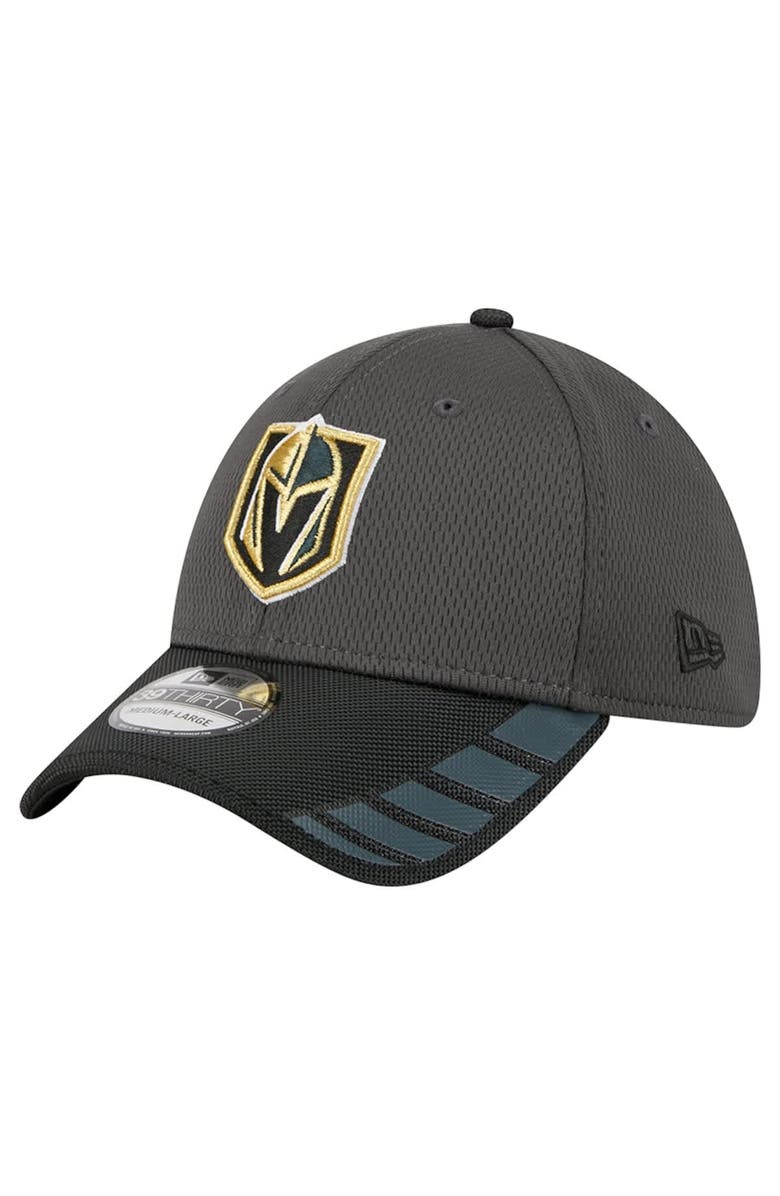 New Era Men
s New Era  Gray Vegas Golden Knights Visor Hit 39THIRTY Flex Hat, Alternate, color, Gray