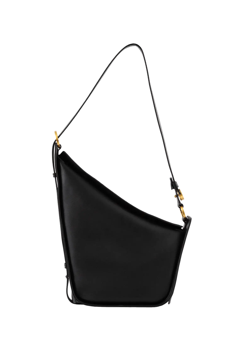 Esthera 10AM Leather Belted Strap Bag, Alternate, color, Black