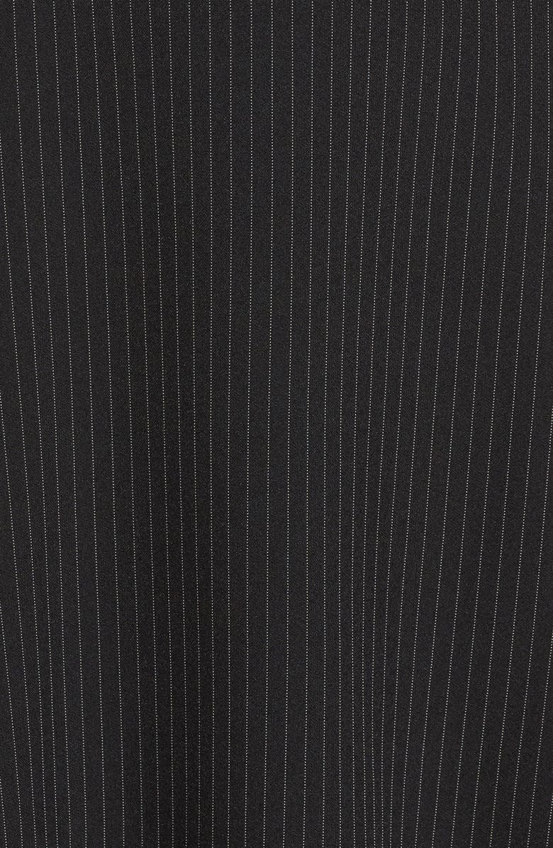 Tahari Pinstripe Fit & Flare Dress, Alternate, color,