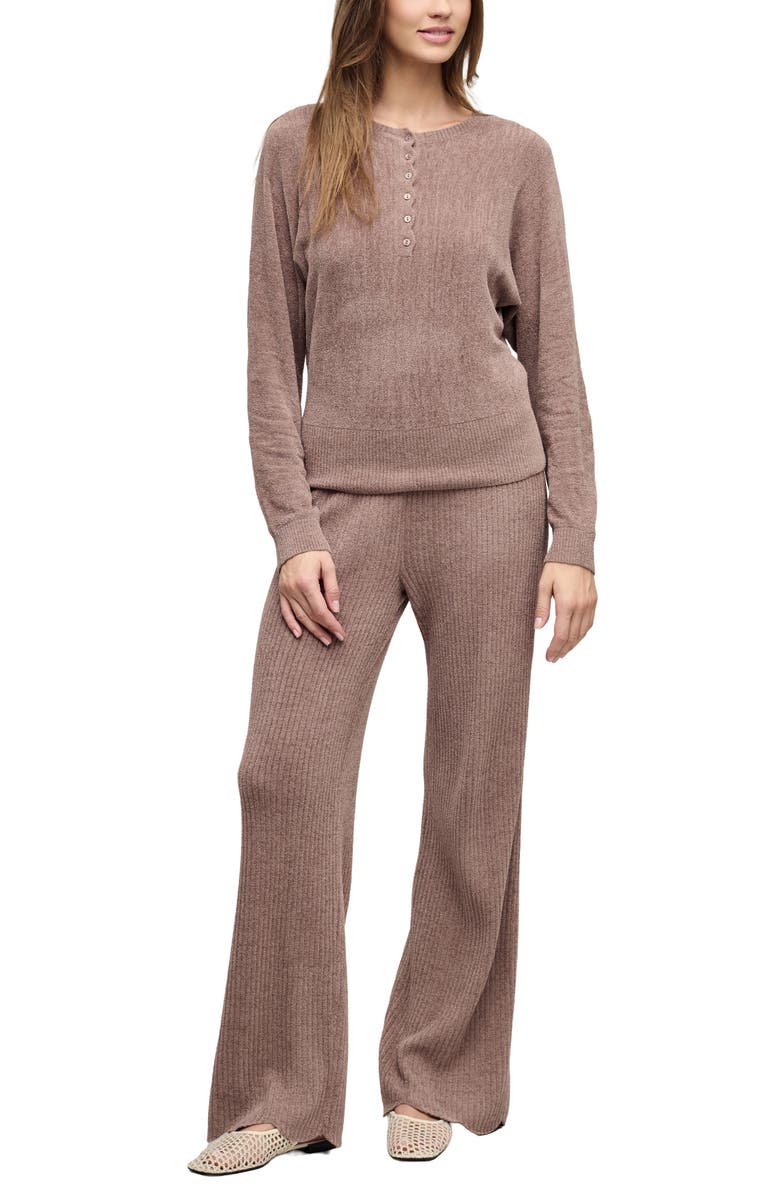 Barefoot Dreams<sup>®</sup> CozyChic<sup>®</sup> Ultra Lite<sup>®</sup> Scallop Hem Lounge Pants, Alternate, color, Sable