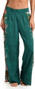La Blanca Courtyard Palms Wide Leg Pants Cover-Up