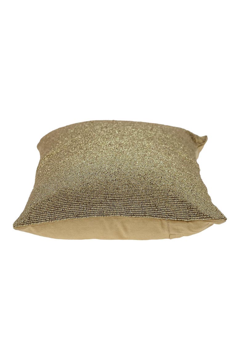 Aster Embelliished Throw Pillow, Alternate, color, GOLD
