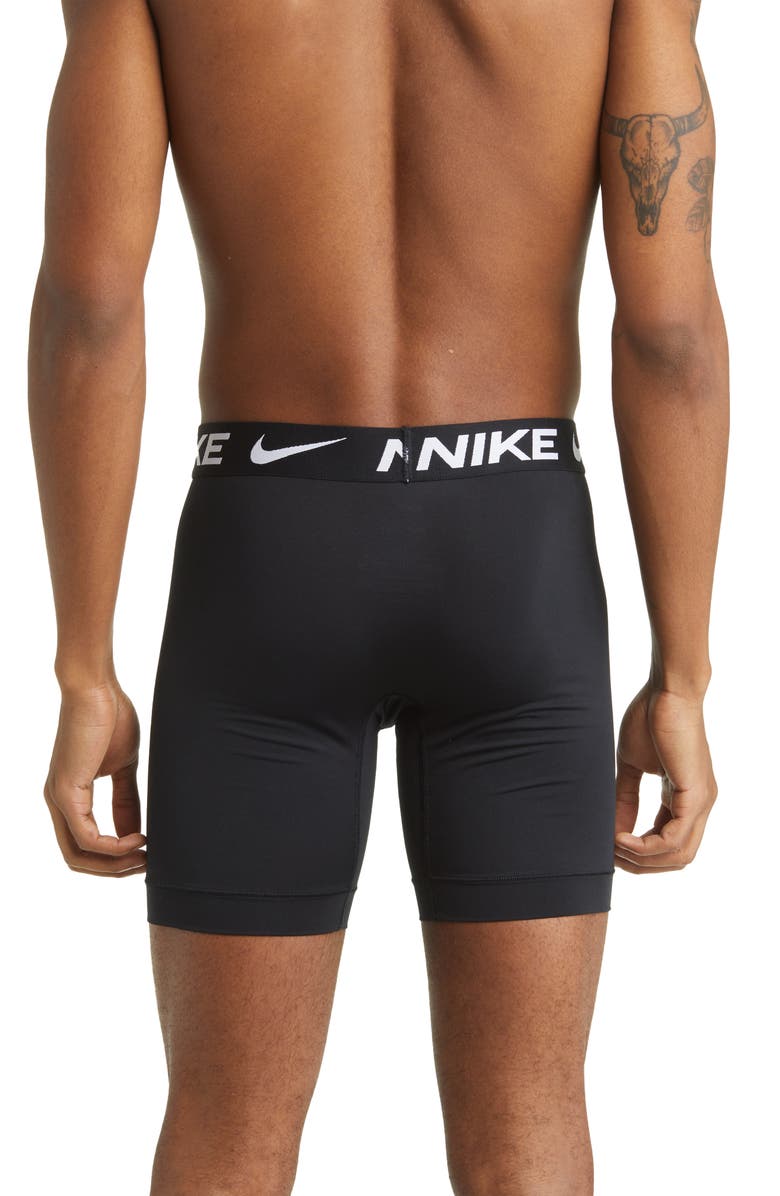 Nike 3-Pack Dri-FIT Essential Long Leg Boxer Briefs, Alternate, color, Black