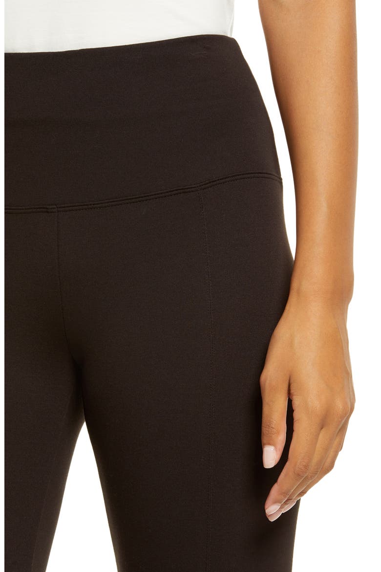 'Lyssentials Center Seam Ponte Leggings, Alternate, color, DOUBLE ESPRESSO