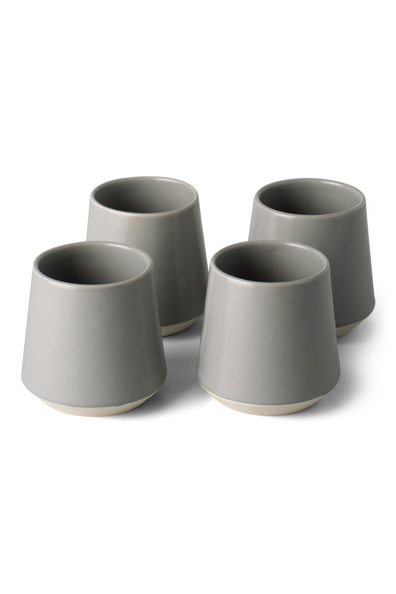 The Cups Set of 4 Cups, Main, color, DOVE GREY