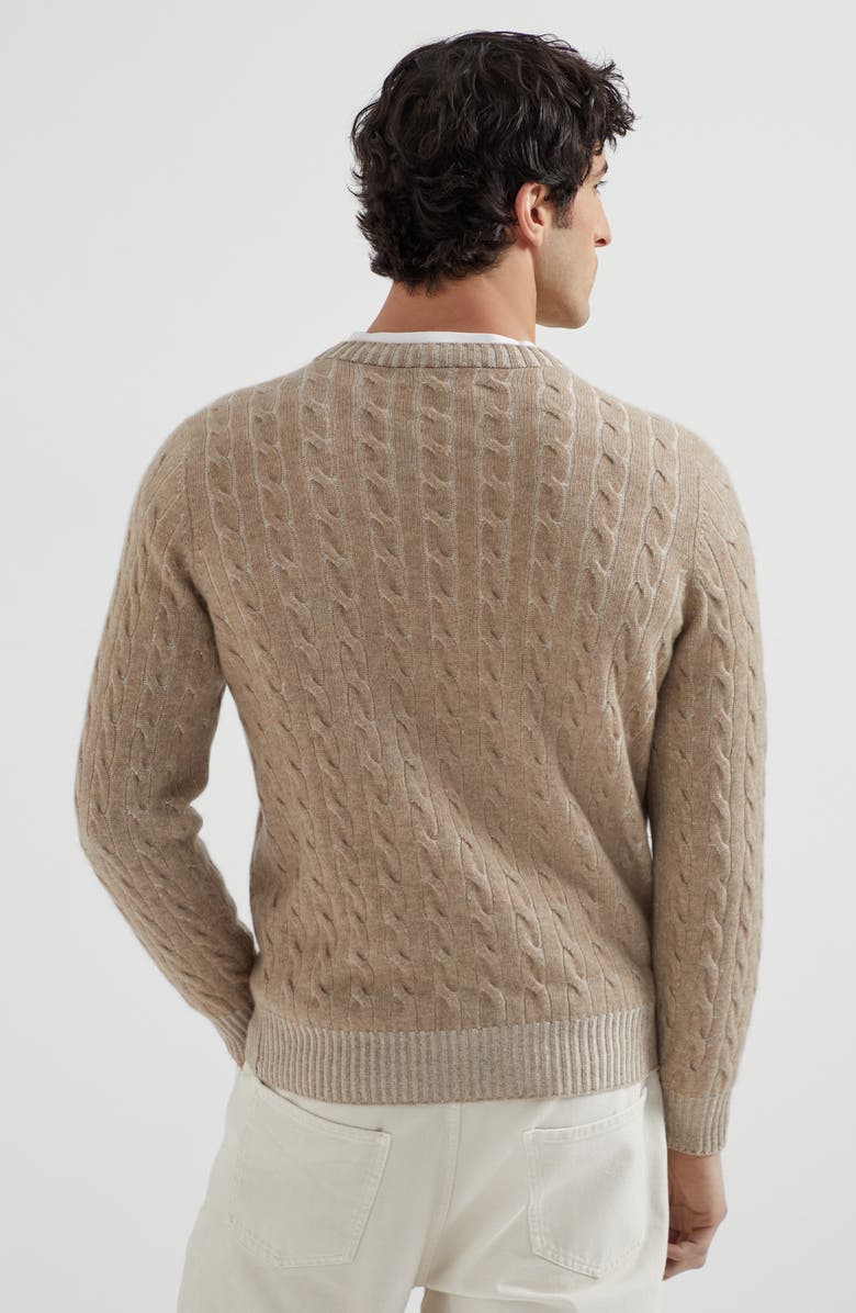 Brunello Cucinelli Vanisé sweater, Alternate, color, Brown