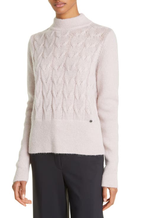 Veolaa Cable Knit Sweater