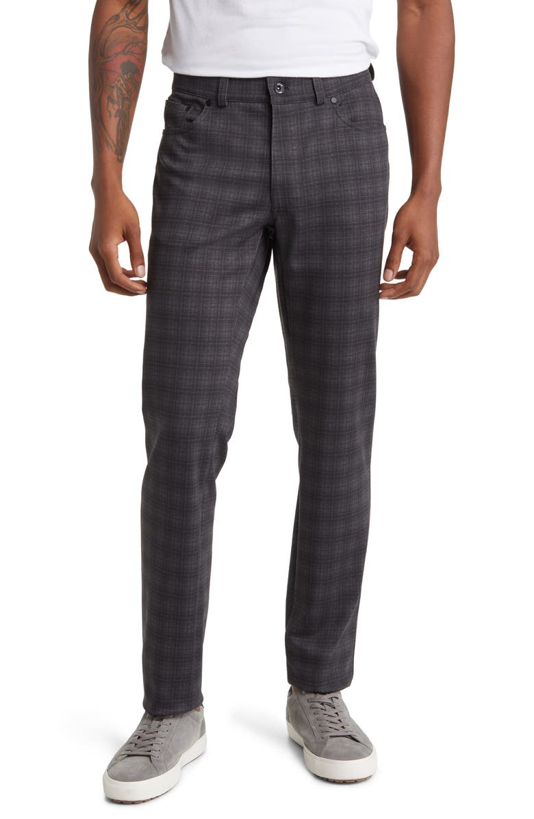 Brax Chuck Plaid Hi Flex Slim Fit Five-Pocket Pants, Main, color,