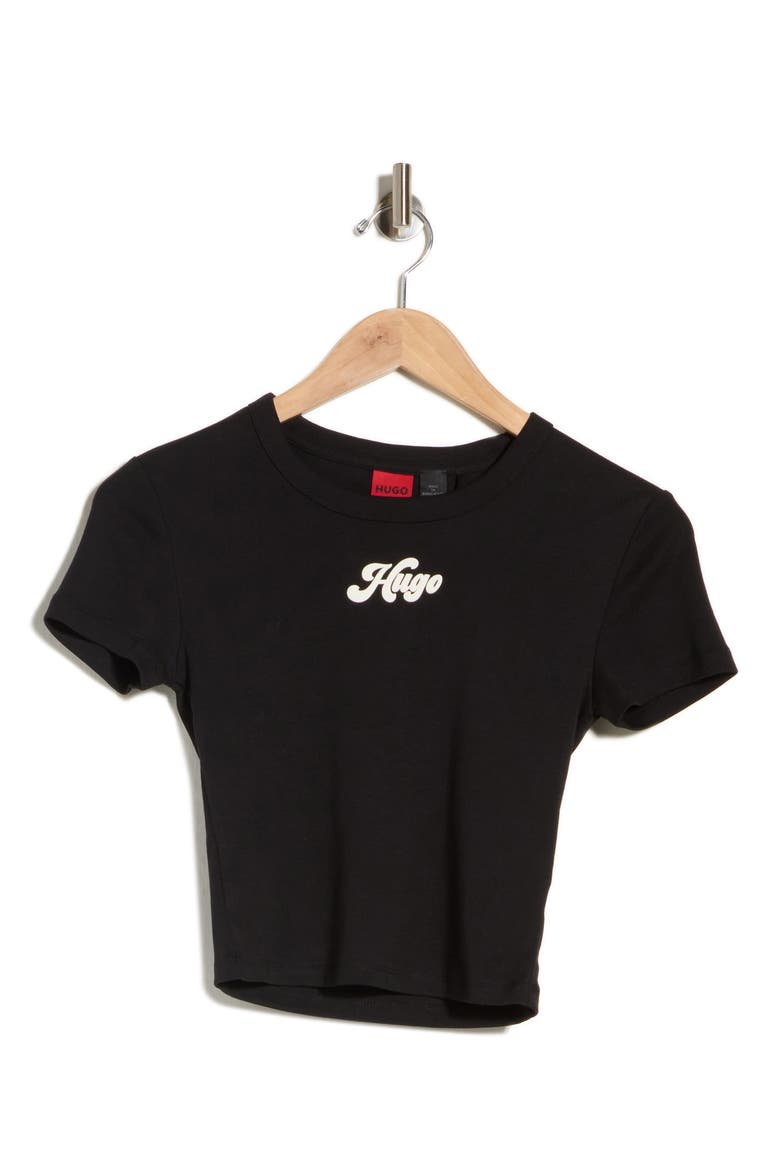 Delanor Logo T-Shirt, Main, color, BLACK